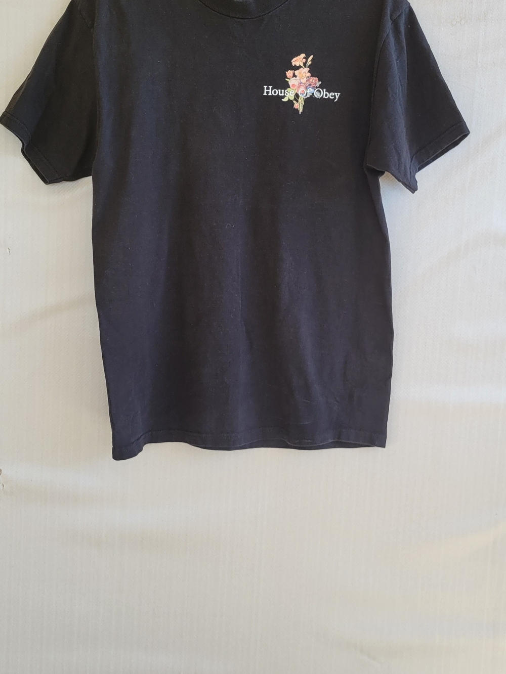 Obey Kids Black Floral Logo Tee